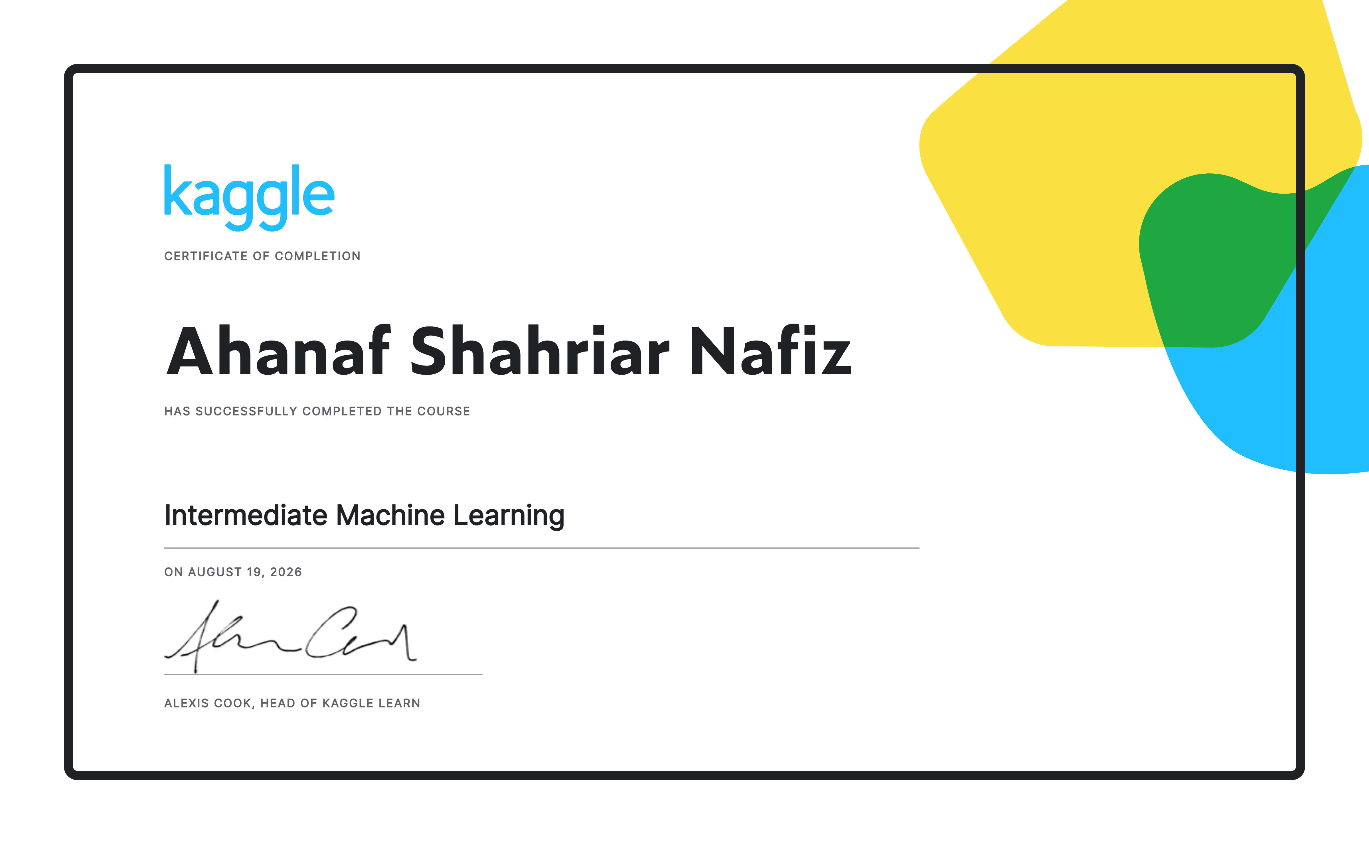 Intermediate Machine Learning
